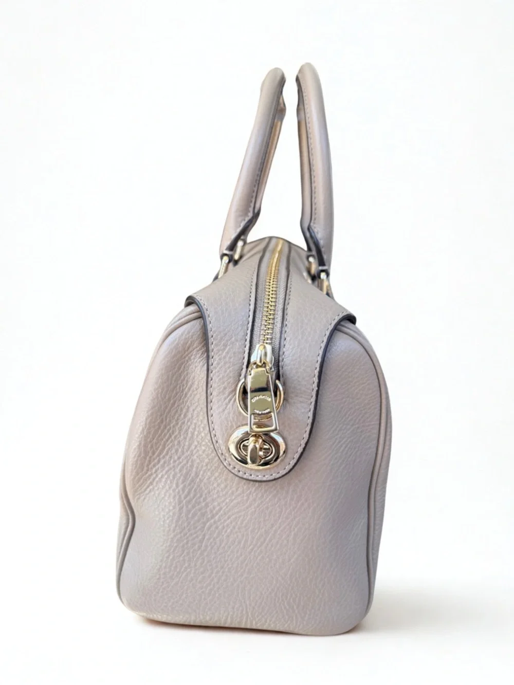 COACH Bennett Satchel in Pebble Leather Taupe F36672 - Excellent Condition - Picture 4 of 7
